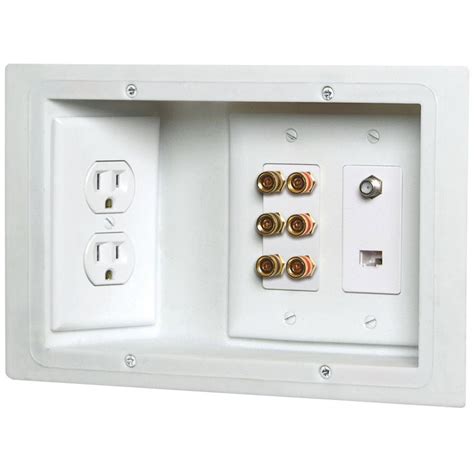 3 gand electrical back box mounted in block|block wall electrical box.